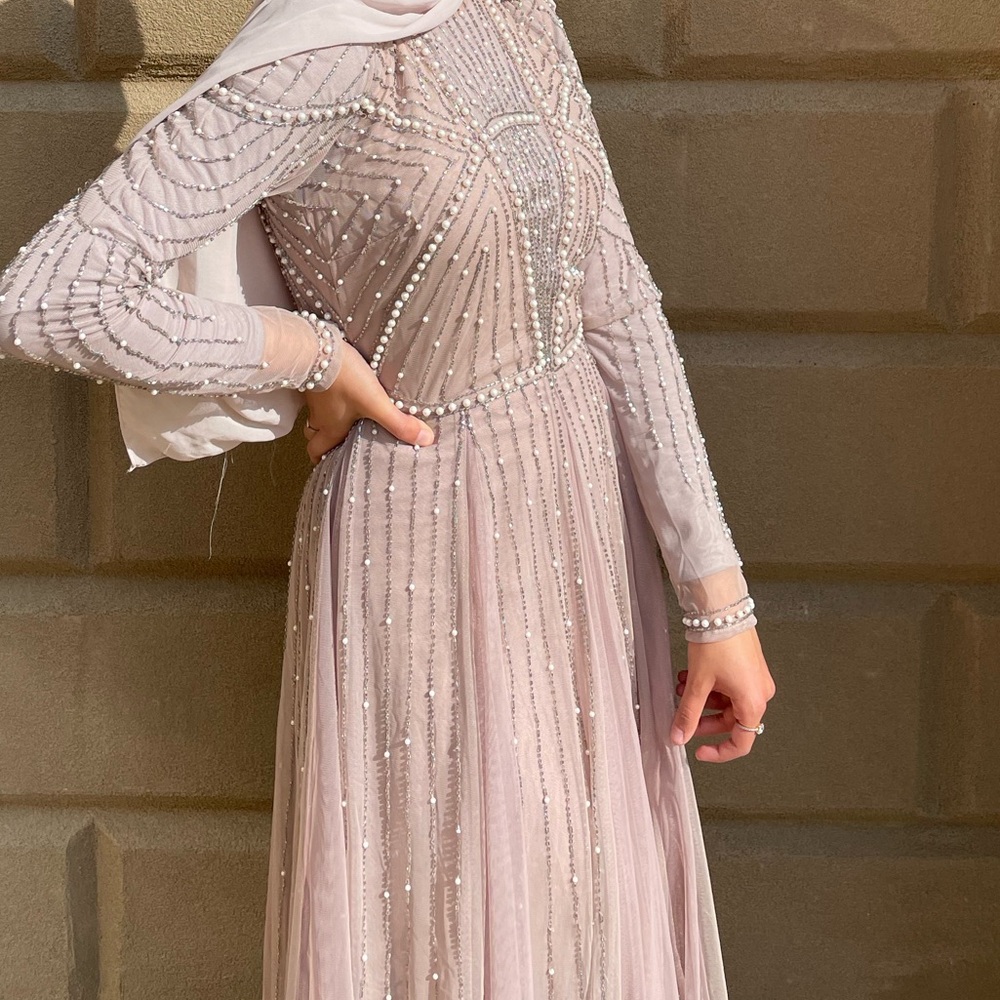 Light Lavender Pearl Dress